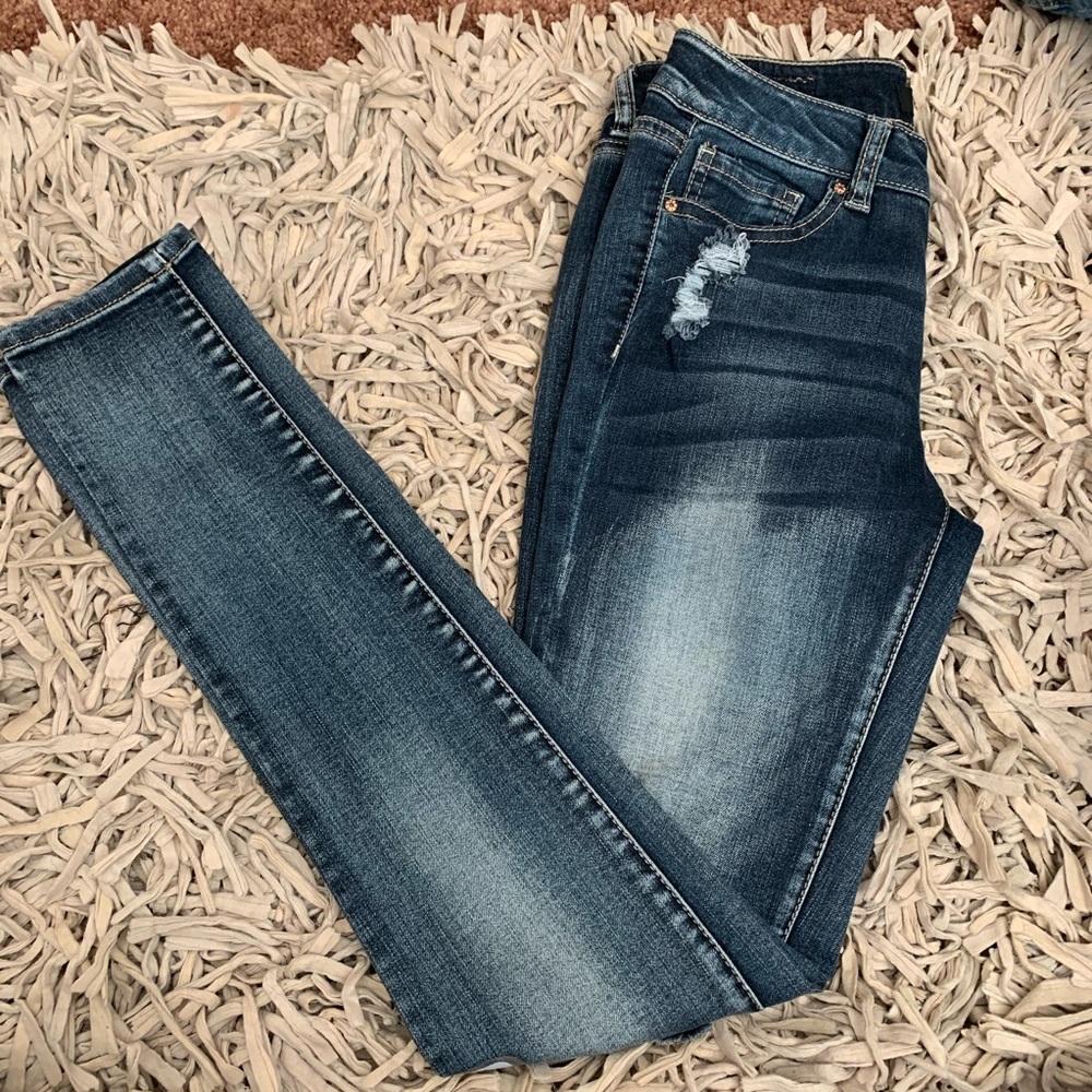 Wax jeans distressed Ripped jeans